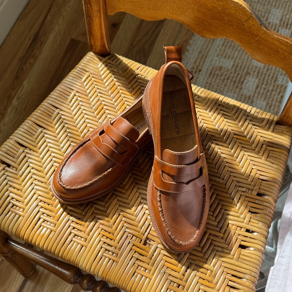 Kelsi Dagger Leather Penny Loafers